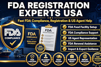 do fda food facility registration and provide US agent
