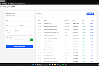 a warehouse manage web app