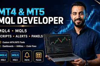 develop custom mt4 mt5 tools using mql4 and mql5