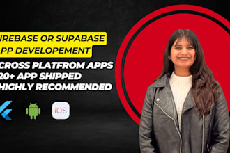 create flutter app with firebase or supabase backend integration