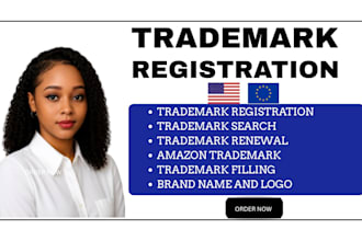 assist with trademark registration filling in uk, eu
