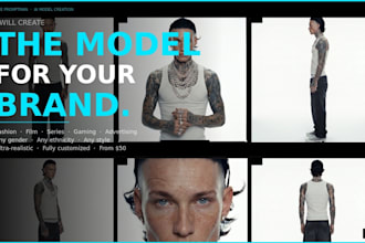 create realistic ai models and characters for fashion brands