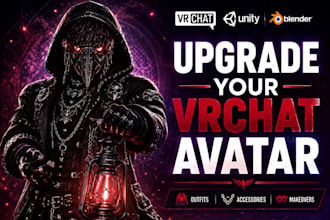 design vrchat avatar rigging toggles props weapons wearables assets packs