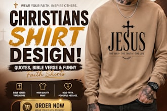 do custom christian t shirt design bible verse modern typographic streetwear