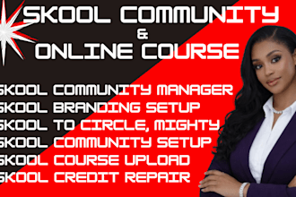 setup skool community, skool manager skool expert skool course skool