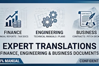 translate your engineering or financial documents