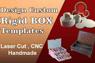 design custom box templates for laser cutting and packaging svg,dxf,dwg,cdr,ai