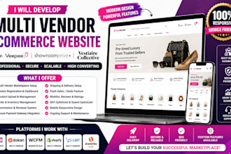 develop multi vendor ecommerce website  veepee showroomprive vestiaire