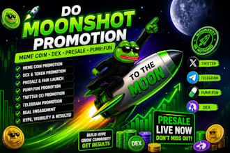 do moonshot promotion meme coin dex, presale pump fun twitter telegram promotion