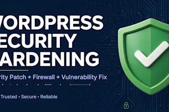 secure wordpress site and setup wordpress security hardening