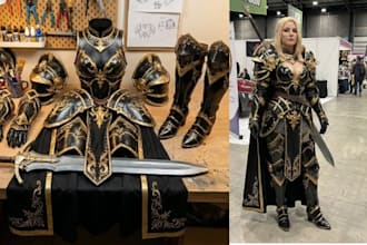 create custom cosplay costume, armor and wearable outfits for any character