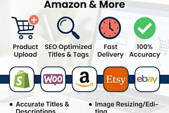 do professional ecommerce product listing and data entry