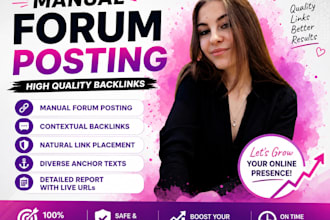 build manual forum backlinks for SEO