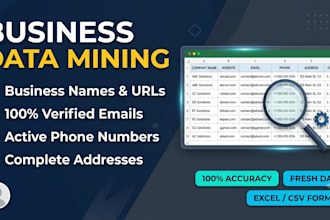 do b2b prospect research and business contact list building