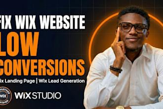 fix wix website low conversions wix landing page wix lead generation wix studio