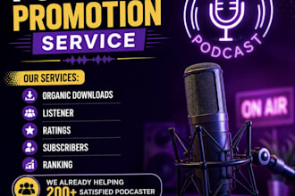 do organic podcast promotion for spotify and apple
