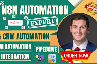 do n8n automation, pipedrive automation, workflow automation and ai integration