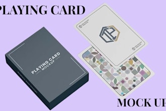 design custom playing card, 52 card deck, poker chip, poker card, box, blackjack
