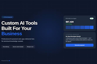 build a custom ai powered tool for your business