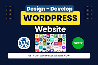 design redesign wordpress website, website development as a web developer