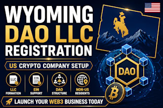 register your wyoming dao llc and US crypto company