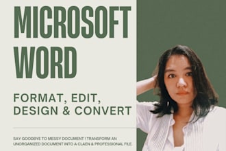 format, design, edit microsoft word documents