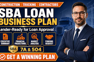 write construction trucking contractor business plan for sba loan approval