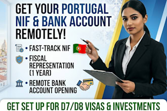 get your portugal nif and open a portuguese bank account remotely