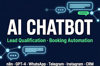 build ai chatbot and ai agent for lead qualification and booking