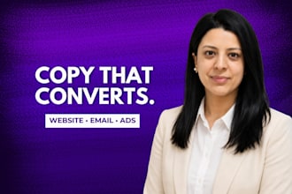 do persuasive copywriting for websites, ads, and emails