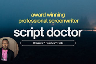 edit, polish, or rewrite your screenplay
