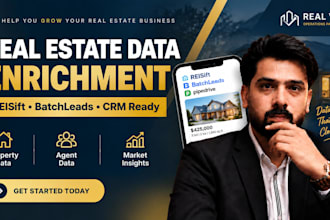 enrich and organize real estate data in reisift and batchleads