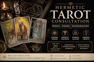 provide a hermetic tarot consultation based on traditional esoteric teachings