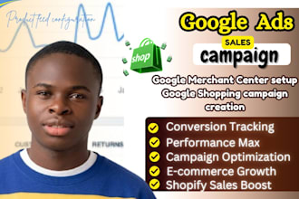 set up manage shopify google shopping ads to boost sales max campaign performan
