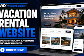 build wix vacation rental website holiday apartment short term rental website