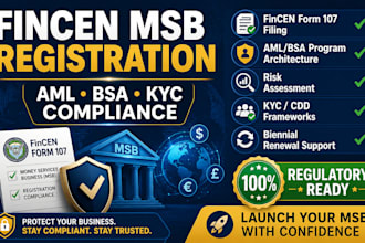 draft your aml bsa compliance program and fincen msb registration