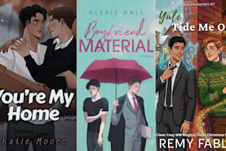 design bestselling lgbtq romance book cover illustration