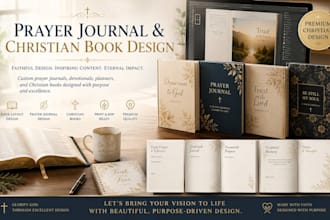 create prayer journal, daily devotion, christian book design