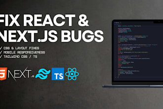 fix CSS and responsive bugs in react or nextjs