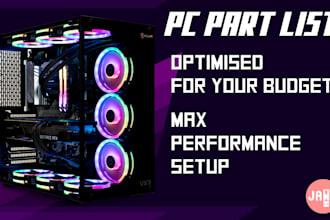 handpick a custom PC part list for your requirements