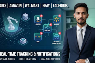 develop ai automation bot for amazon, walmart, ebay, facebook marketplace