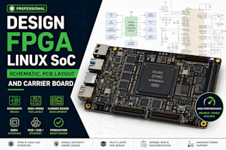 design fpga linux soc schematic, pcb layout and carrier board