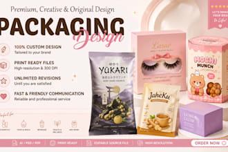 professional packaging and label design for your product