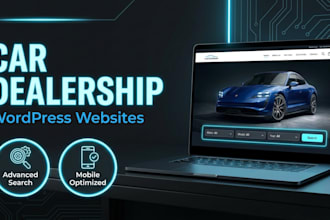 build a professional car dealership website in wordpress