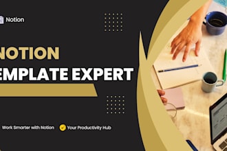 be your custom notion template expert notion website dashboard automation