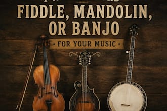 record fiddle, mandolin, or banjo for your music