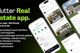 build a flutter real estate mls app with ai listing assistant for android ios