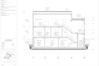 draw detailed architectural construction drawings and wall sections