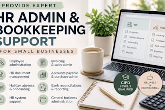 provide expert HR admin and bookkeeping support