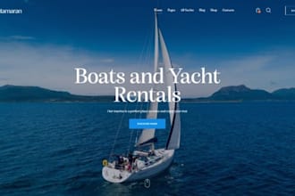 build wix boat rental website yacht vacation website fishing charter website